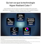 LG OLED evo AI G6 doté de la technologie Hyper Radiant Color Tech, offrant un noir parfait, une couleur parfaite, un écran 2,1 fois plus lumineux et un processeur alpha 11 AI 4K Gen3 avec moteur Dual AI.